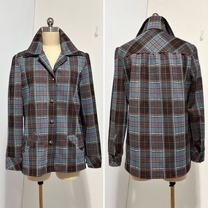 Vintage 70s Jane Colby Shirt Jacket 11/12 Medium
